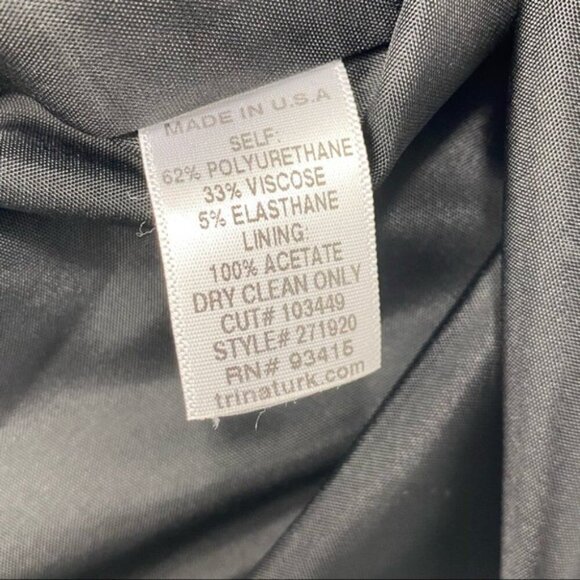 Trina Turk Women's Black Accent Bow Pleated Minimalist Pencil Skirt 4/W31 - Picture 10 of 10